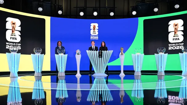 Жеребьевка плей-офф отборочного турнира к ЧМ-2026 (Фото Marcio Machado / FIFA via Getty Images)