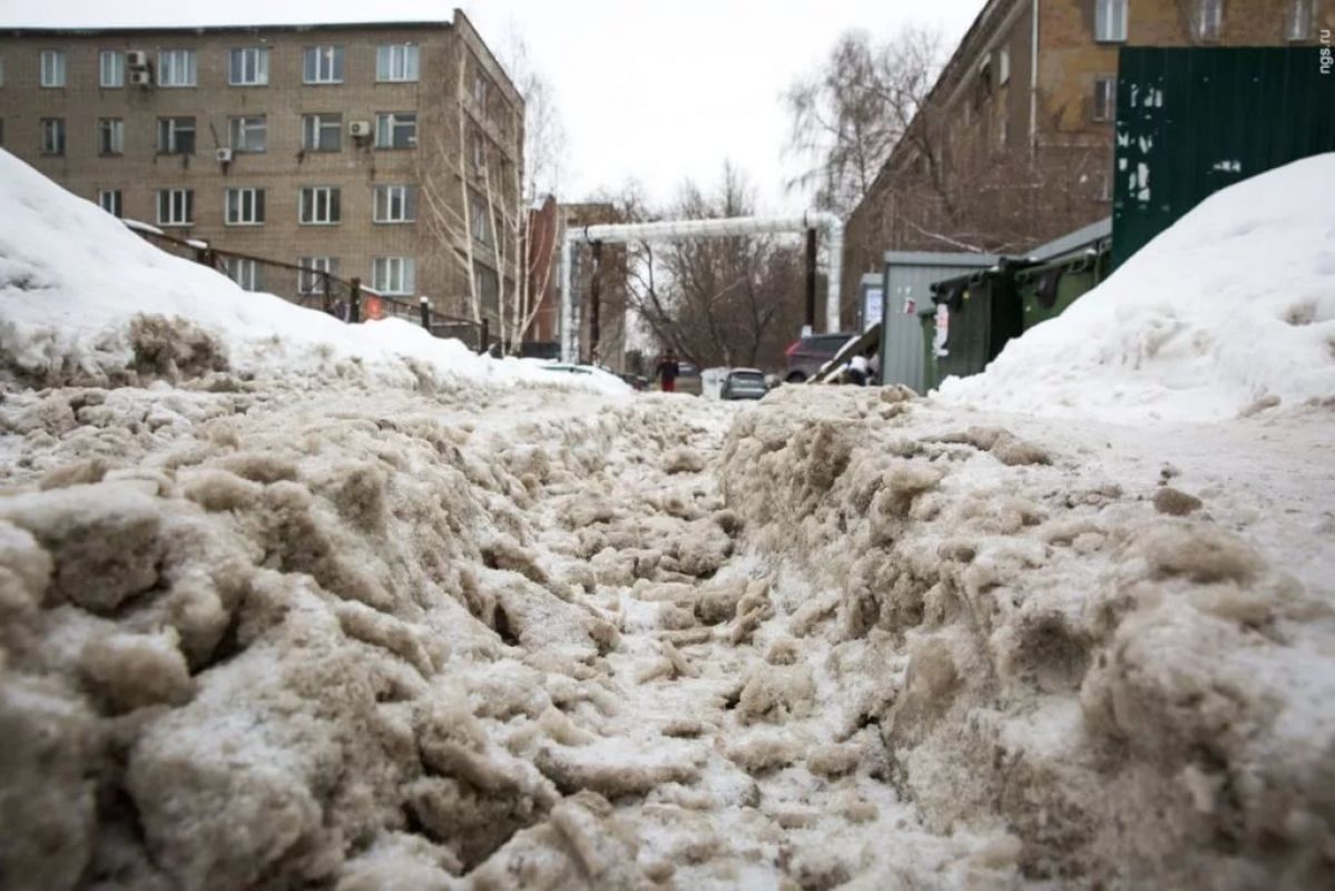 грязная зима в москве