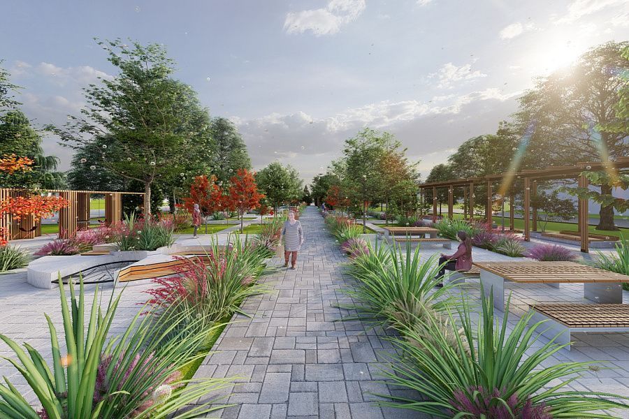 В 2026 году в Волгоградской области благоустроят около ста общественных территорий