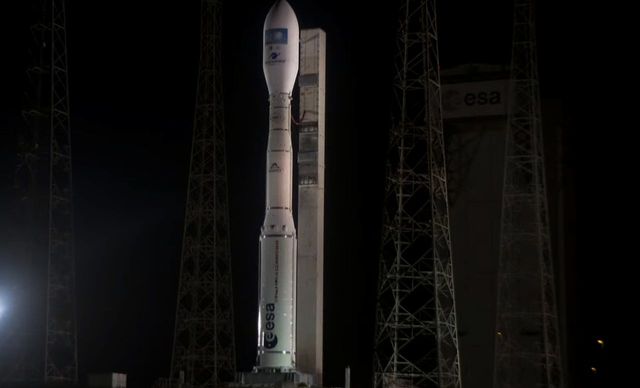 Запуск европейской ракеты-носителя Vega-C