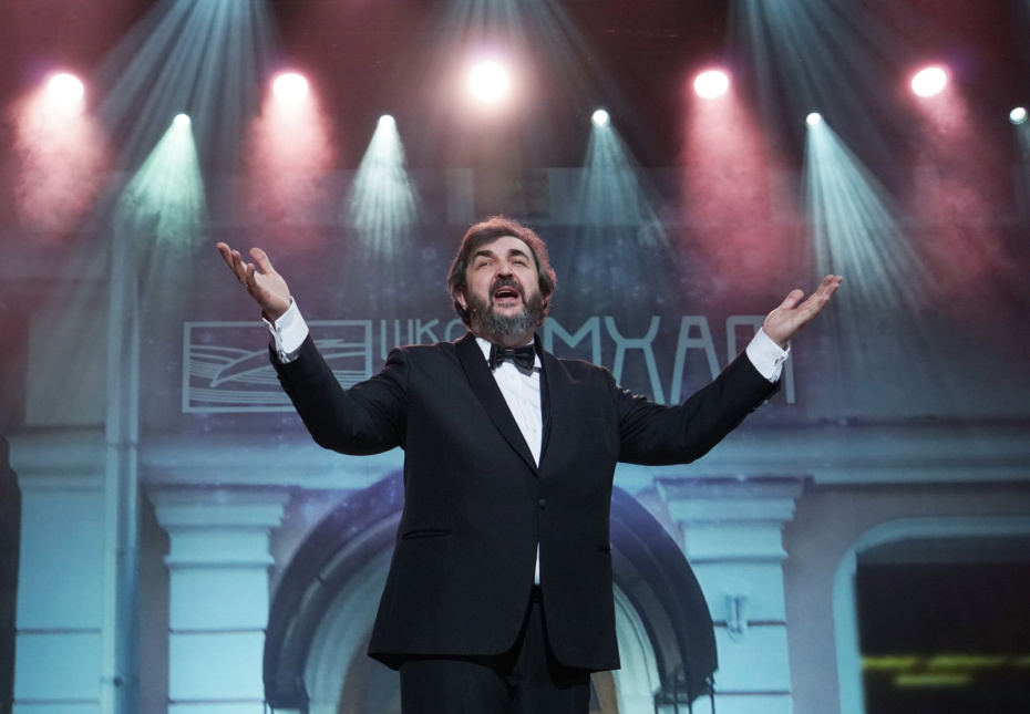 Игорь Золотовицкий на мероприятии, посвященном 75-летию Школы-студии МХАТ, 2018 год