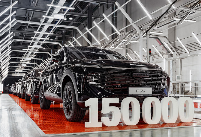 Российский завод Haval выпустил 150-тысячный кроссовер F-серии