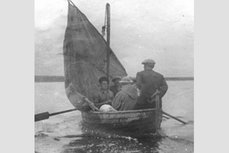 Геологическая экспедиция в заливе Пильтун. 1947 год