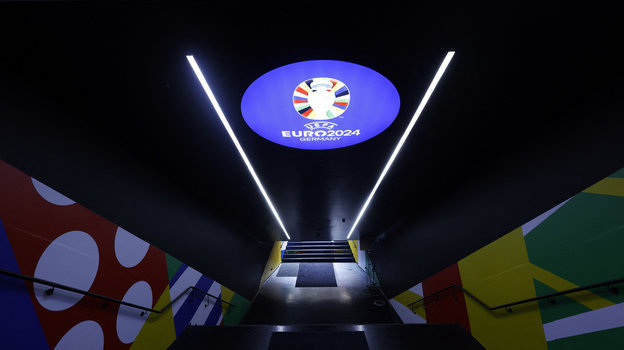 Логотип Евро-2024 в Мюнхене.