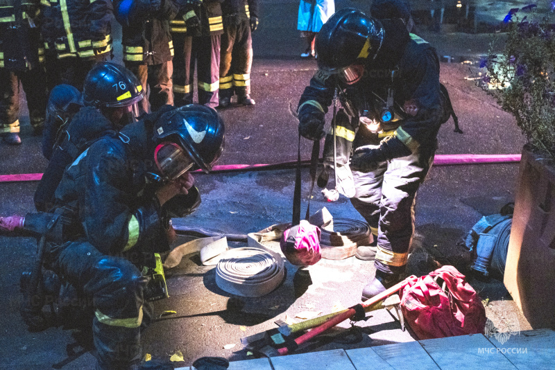 В Свято-Тихоновском гуманитарном университете прошли совместные пожарно-тактические учения