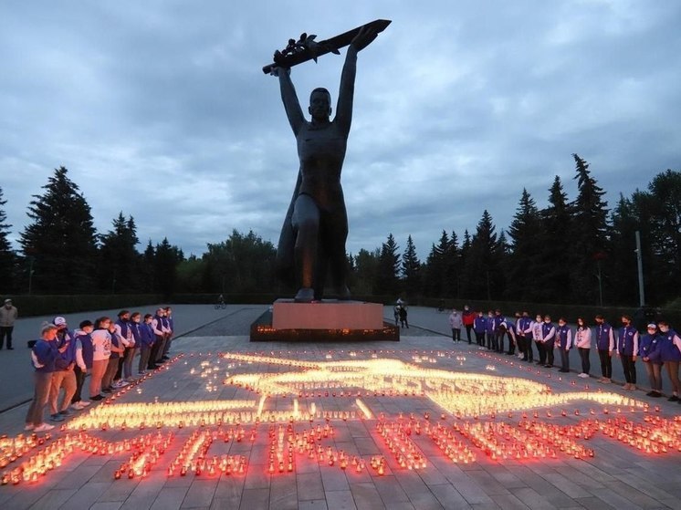 Омичи выложат в парке Победы огненную картину с изображением военного ордена