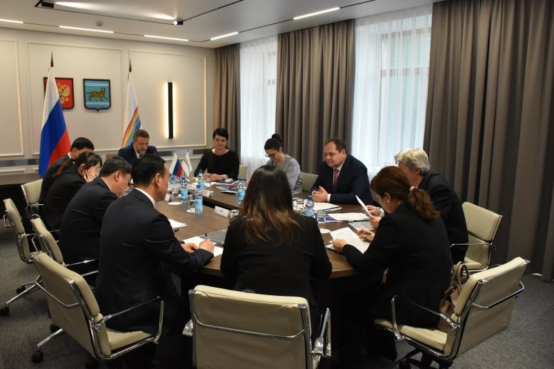 Ростислав Гольдштейн провел рабочую встречу с китайской делегацией из г. Цзямусы правительство ЕАО
