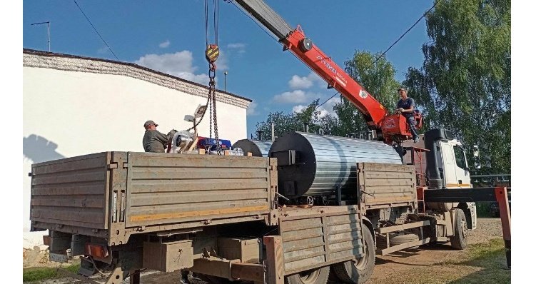 Для двух котельных села Юкаменского закупили новые водогрейные котлы