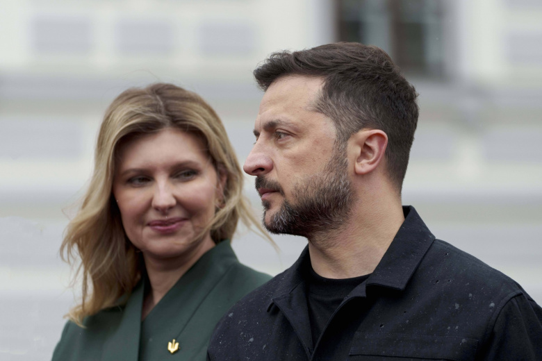 Владимир Зеленский и его супруга Елена Зеленская