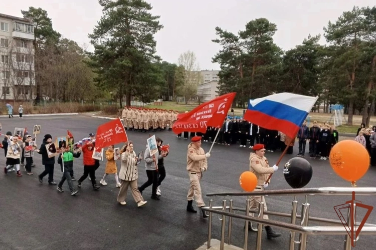 Росгвардейцы в регионах Сибири приняли участие в патриотических акциях ко Дню Победы