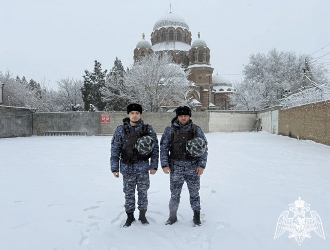 В Дагестане росгвардейцы обеспечили правопорядок во время празднования Крещения Господне