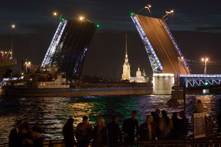 Фото развода мостов в санкт петербурге