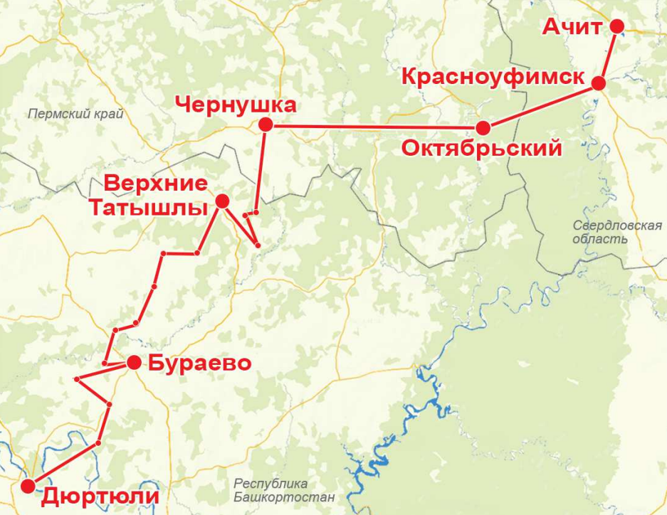 Карта п октябрьский пермский край