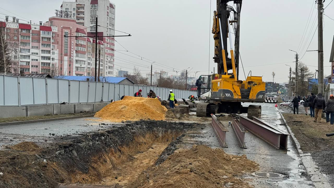 Строительство метротрама: какие работы начались на проспекте Победы в Челябинске