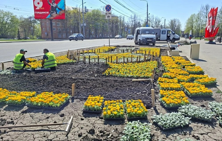Тулу украсят цветочными композициями ко Дню Победы