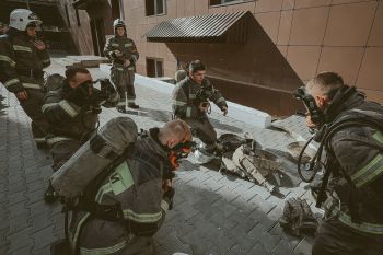 Как в институте отработали тактику тушения пожаров
