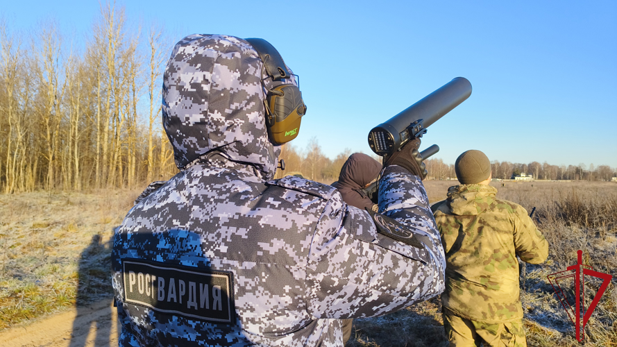 В Псковской области росгвардейцы провели тренировки по нейтрализации БПЛА