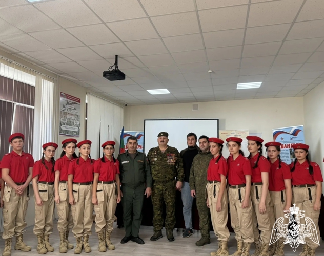 В Черкесске ветеран Росгвардии принял участие в патриотическом мероприятии