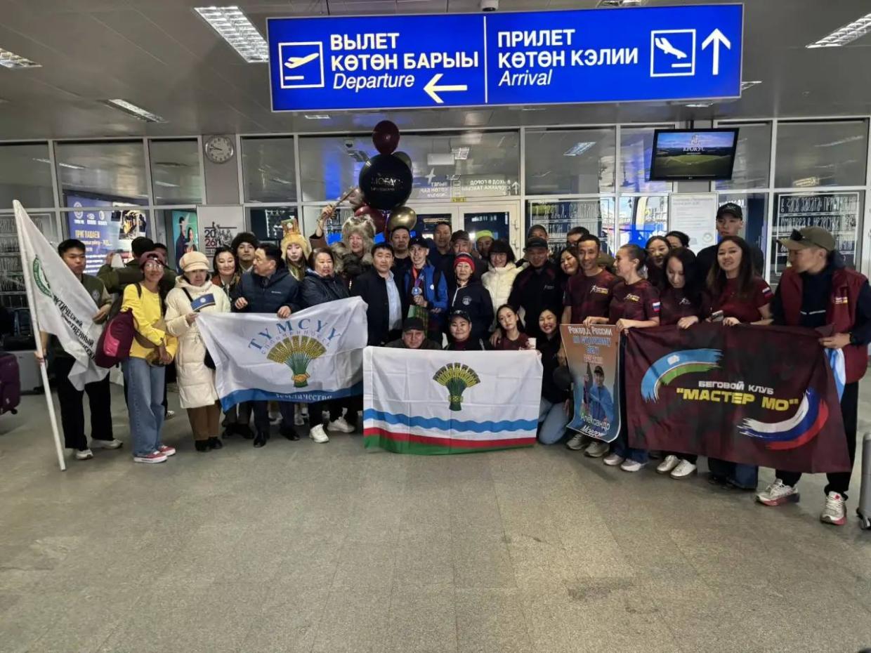 В Якутске встретили рекордсмена России по суточному бегу Александра Моедо