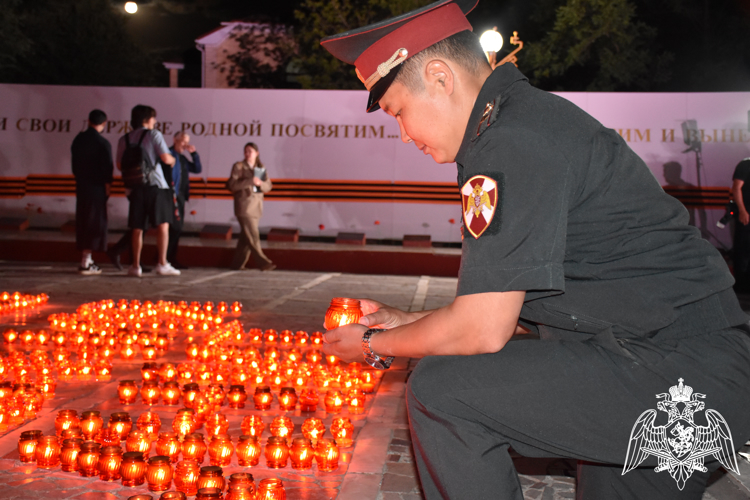 Росгврдейцы присоединились к акции «Память огненных лет» в Калмыкии