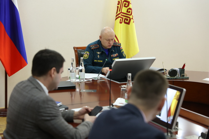 Внеплановое заседание Комиссии по предупреждению и ликвидации чрезвычайных ситуаций и обеспечению пожарной безопасности в Чувашской Республике