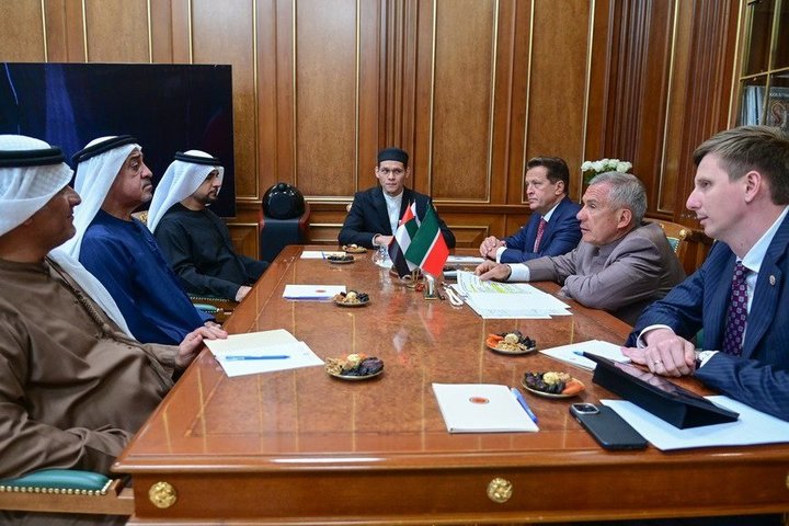 Минниханов и Метшин встретились с шейхом из ОАЭ в Казани