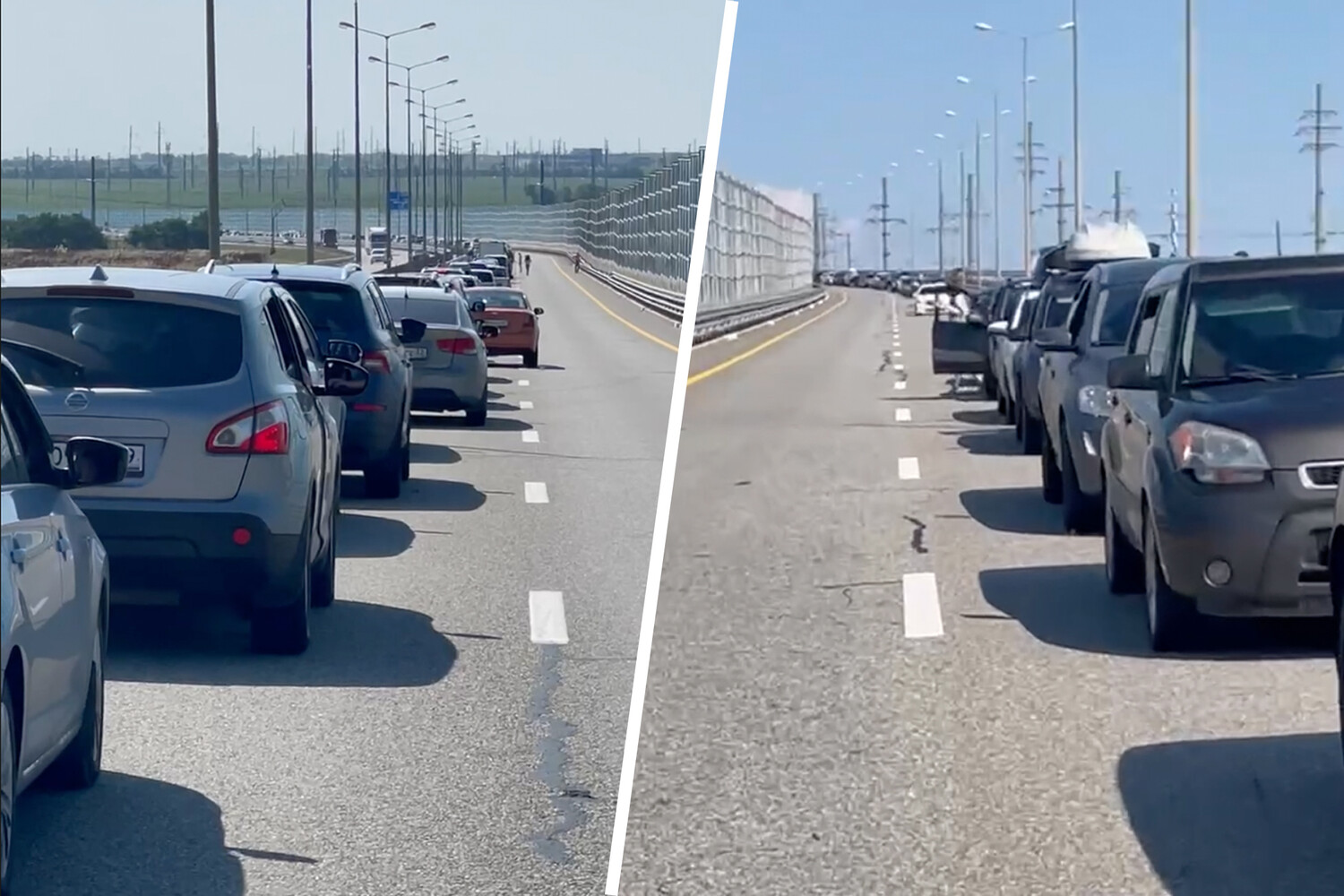Есть пробка на крымском мосту. Автомобильный мост пробка. Очередь на Крымском мосту. Крымский мост очередь пробки сегодня. Пробки Крым мост.