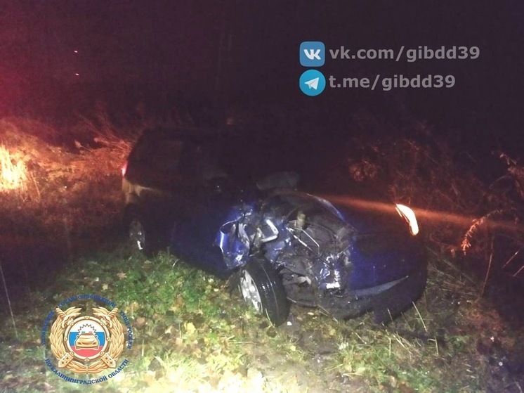 В Калининграде отлетевшее колесо грузовика чуть не погубило легковушку