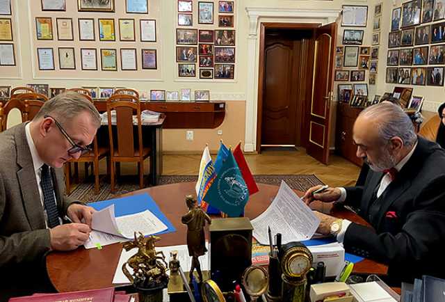 Подписан договор о практической подготовке обучающихся между РУАН имени Г.Б. Мирзоева и Главным управлением Министерства юстиции РФ по Москве