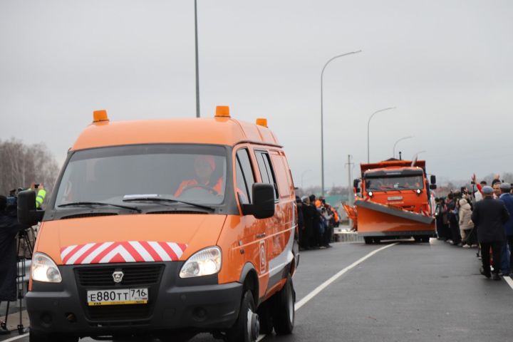 В Муслюмово по обновленному мосту через реку Ик первой проехала лошадь в упряжке