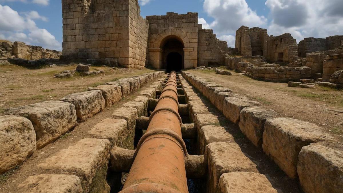 Римский водопровод в крепости Зерзеван
