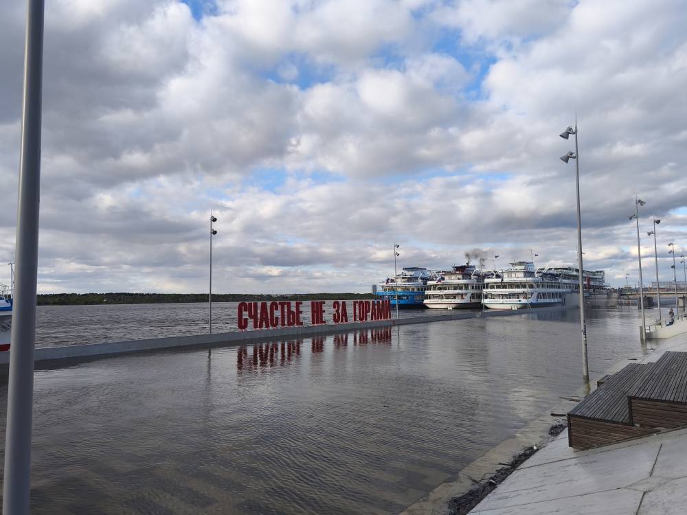 В Перми река Кама за сутки поднялась на 12 сантиметров