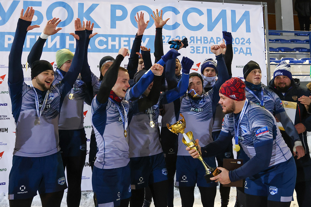 Калининградские спортсмены впервые завоевали Кубок России по регби на снегу