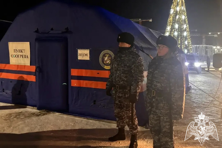 В Краснодарском крае росгвардейцы обеспечивают правопорядок во время празднования Крещения 