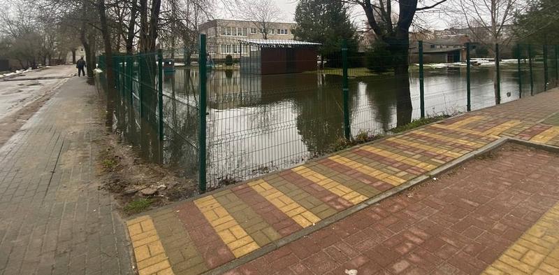 Подтопление в детсаду в Немане