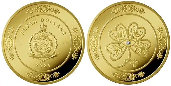 Литовский МД подготовил «удачливую» монету с четырехлистным клевером