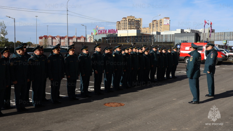 Пожарно-тактические учения состоялись в самом высоком доме Тюмени