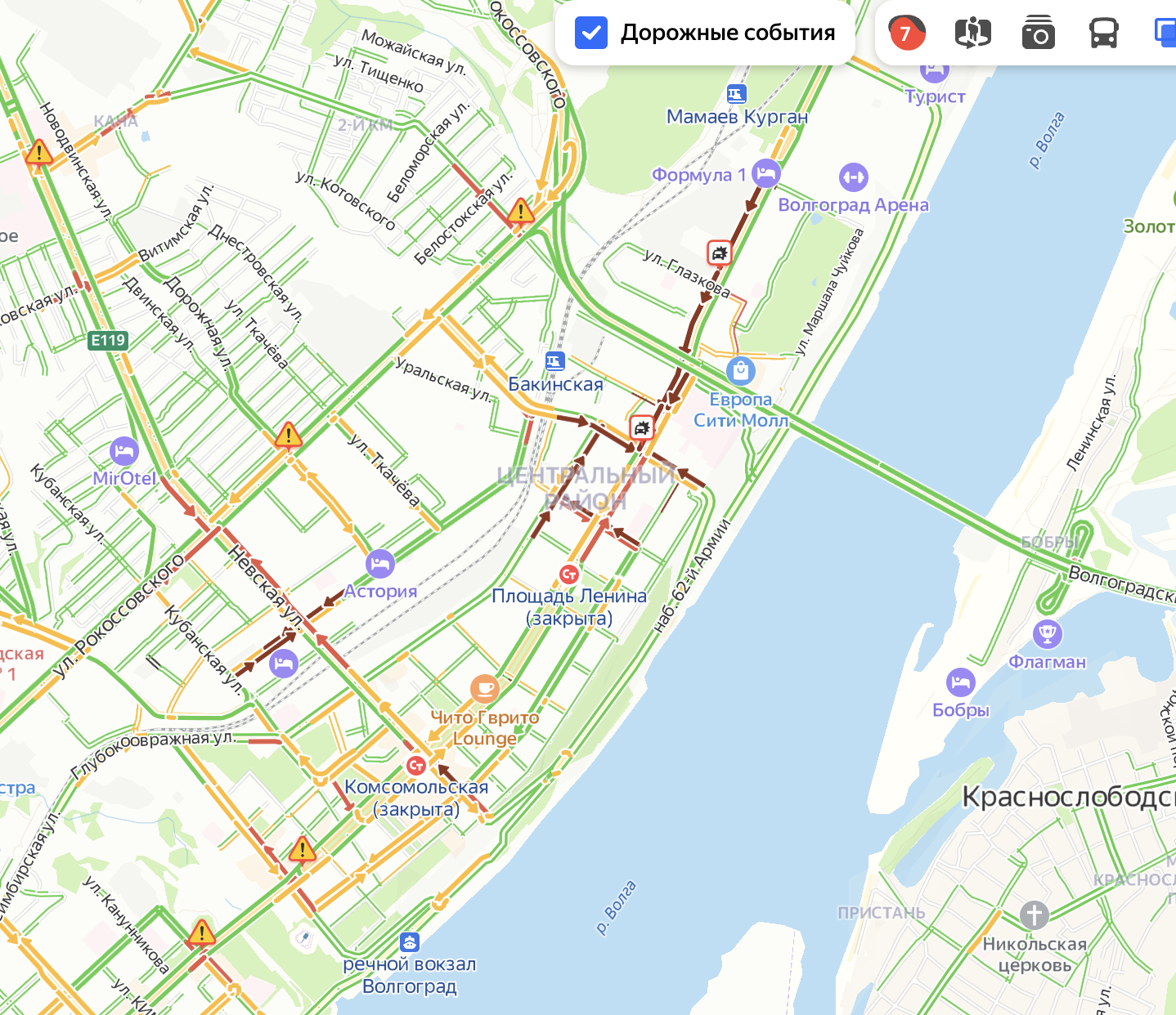 Карта волгограда красноармейский район пробки