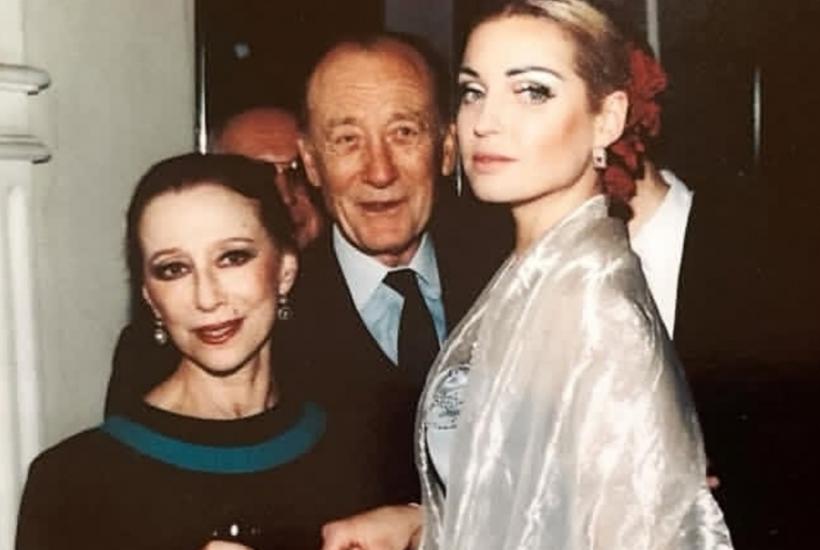Балерина Анастасия Волочкова, балерина Майя Плисецкая и композитор Родион Щедрин