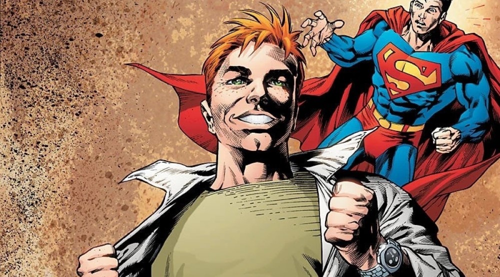 Джимми Олсен и Супермен в комиксе DC