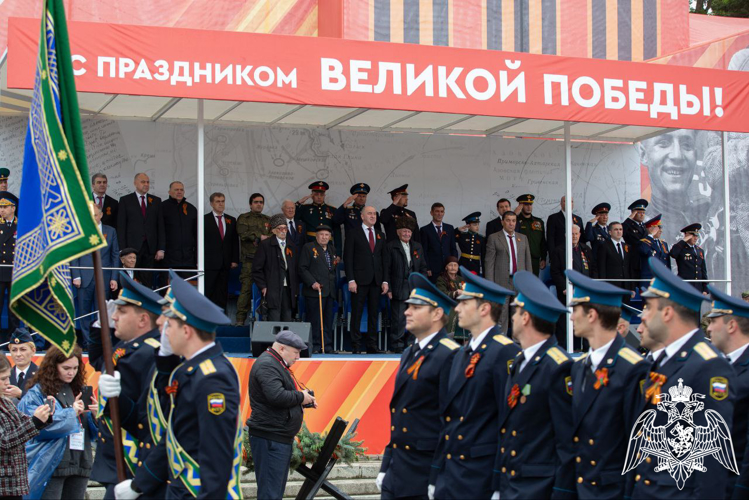  Начальник Управления Росгвардии по Карачаево-Черкесской Республике принял участие в торжественном митинге в День Победы