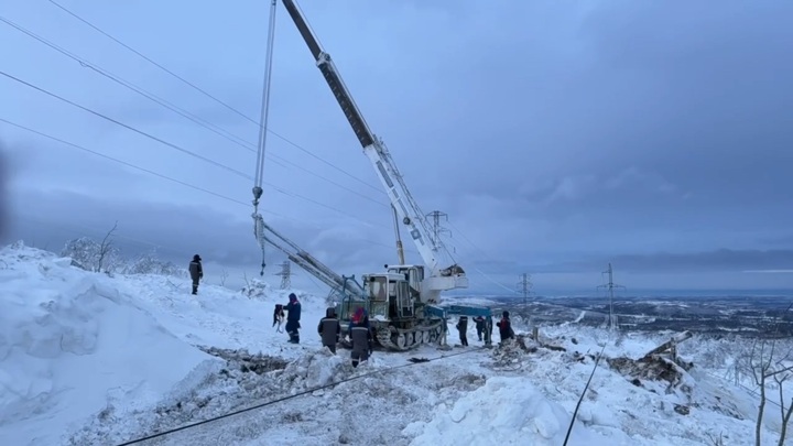 В Мурманске полностью восстановили участок сети ЛЭП после аварии 23 января