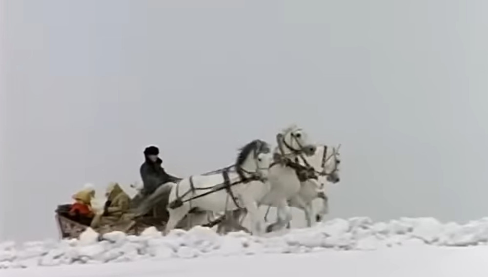 Новогодние песни три белых коня