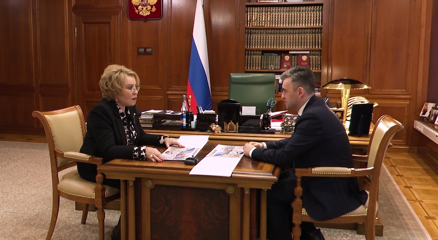 Валентина Матвиенко и Станислав Воскресенский обсудили развитие инфраструктуры в малых городах