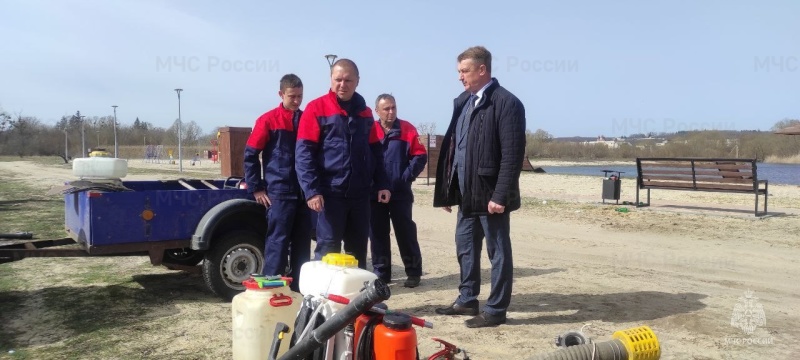 В Борисовском районе прошёл смотр готовности территориальной подсистемы РСЧС к пожароопасному периоду