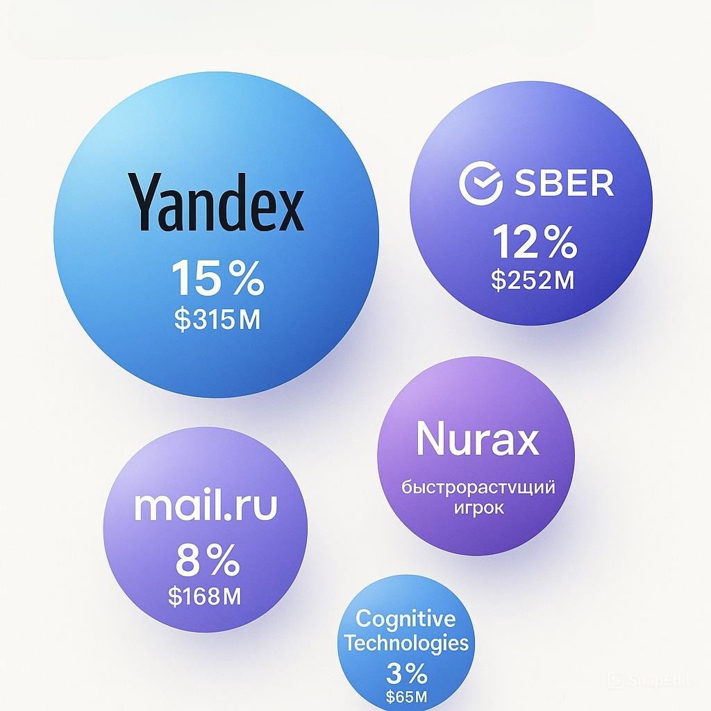 Карта позиционирования ключевых игроков российского рынка ИИ