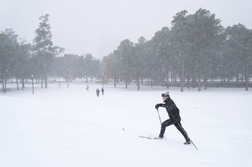 Снегопад в Хьюстоне AP Photo/Ashley Landis