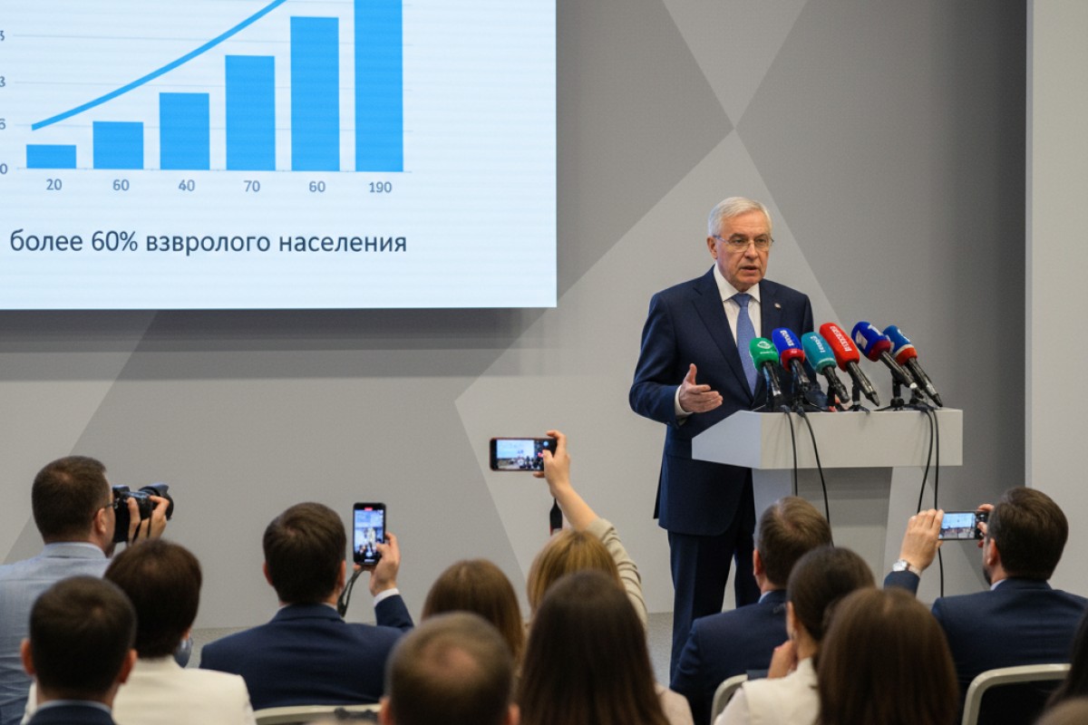 Виктор Тутельян сообщил, что более 60% россиян имеют избыточную массу тела