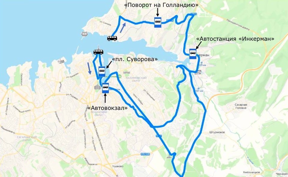 По просьбе жителей Севастополя внесены изменения в работу маршрута № 150