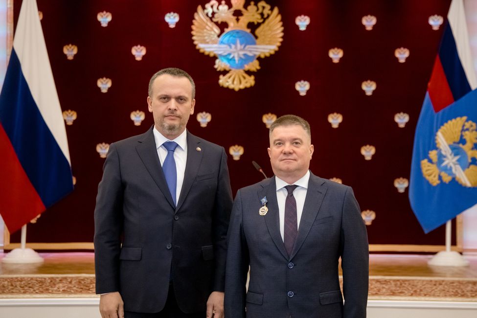 Министр транспорта РФ Андрей Никитин и Денис Юминов